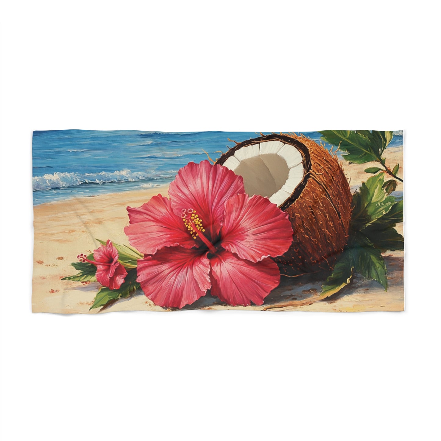 Beach Towel - Customized, Luxuriously Soft, Polyester and Cotton Mix, 2 Sizes